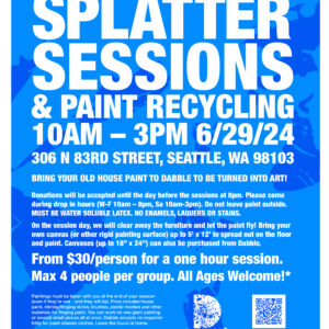 Splatter Sessions & Paint Recycling