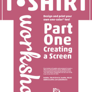 Screenprinting T-Shirt Workshop Part One