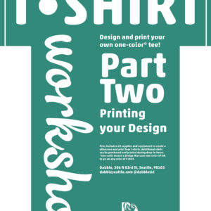 Screenprinting T-Shirt Workshop Part Two